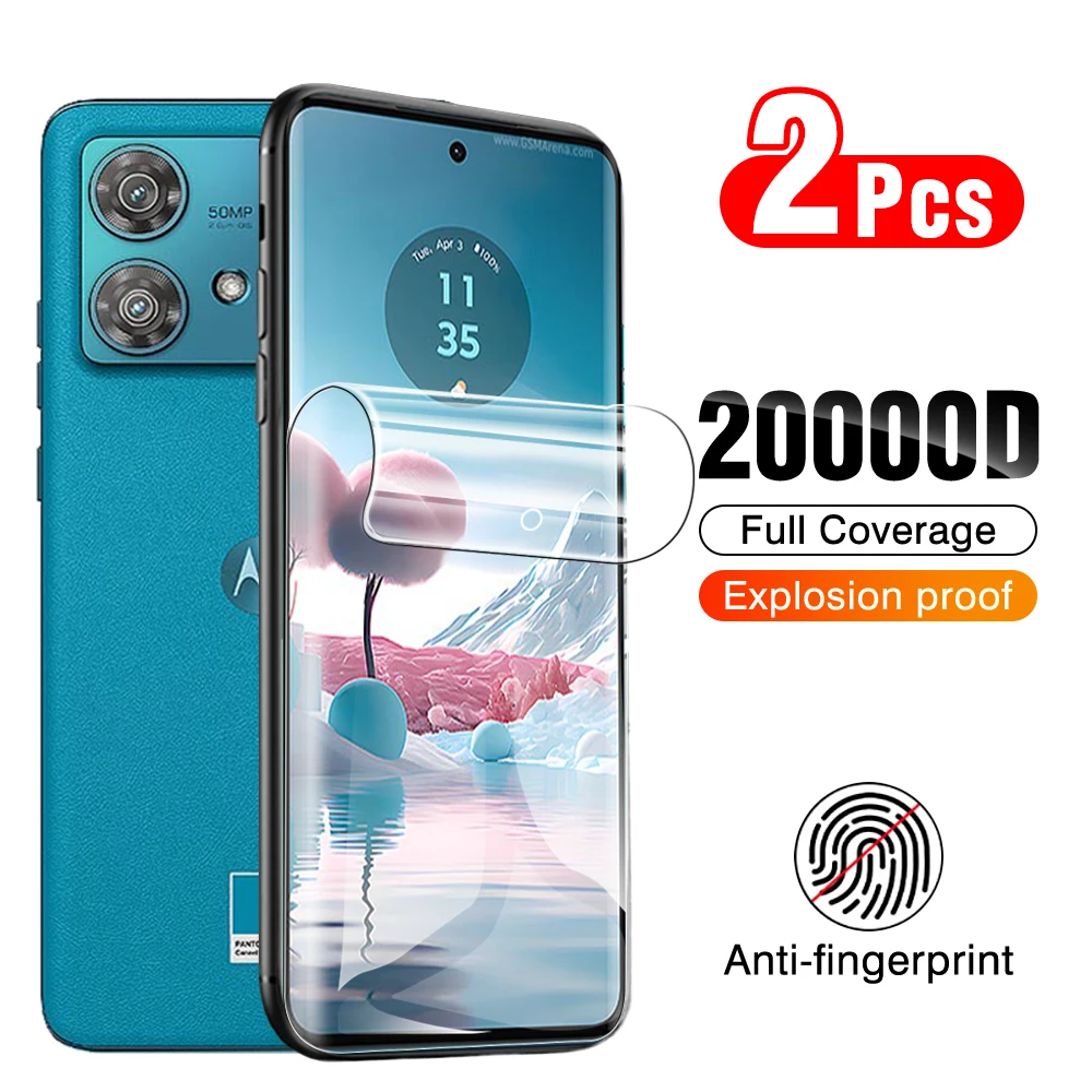 

Гидрогелевая пленка высокой четкости 2 шт. для Motorola Edge 40 Neo мягкая пленка Mtorola motorala Edge40 полное покрытие клея защитная пленка