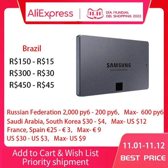 SAMSUNG-Disque SSD d'origine pour ordinateur portable et de bureau, SSD  870, Qcalculator, 1 To, 2 To, 4 To, 8 To, 2.5 , SATA III, 560 Mo, disque  dur haute performance - AliExpress