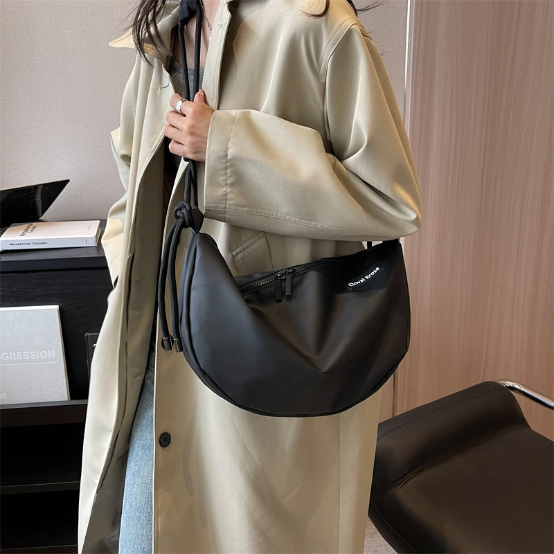 

Повседневная универсальная сумка для хранения из ткани Оксфорд, Новая модная женская сумка через плечо, простая сумка через плечо для поездок, сумки для пельменей