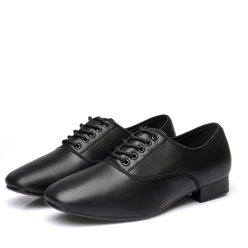 Modern Men Latin Dance Shoes Adult Square Dance Soft Sole Man Social Formal Dress Shoes Ballroom Dancing Shoes Cowhide Sneakers