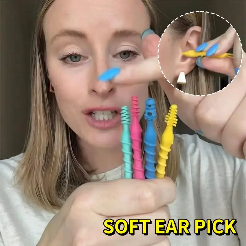 4 Pcs Wax Tool Reusable Soft Spiral Ear Cleaning Removal Ears Cleaner Plugs Spirals Care Beauty Health Scoop Tools_voghion.com