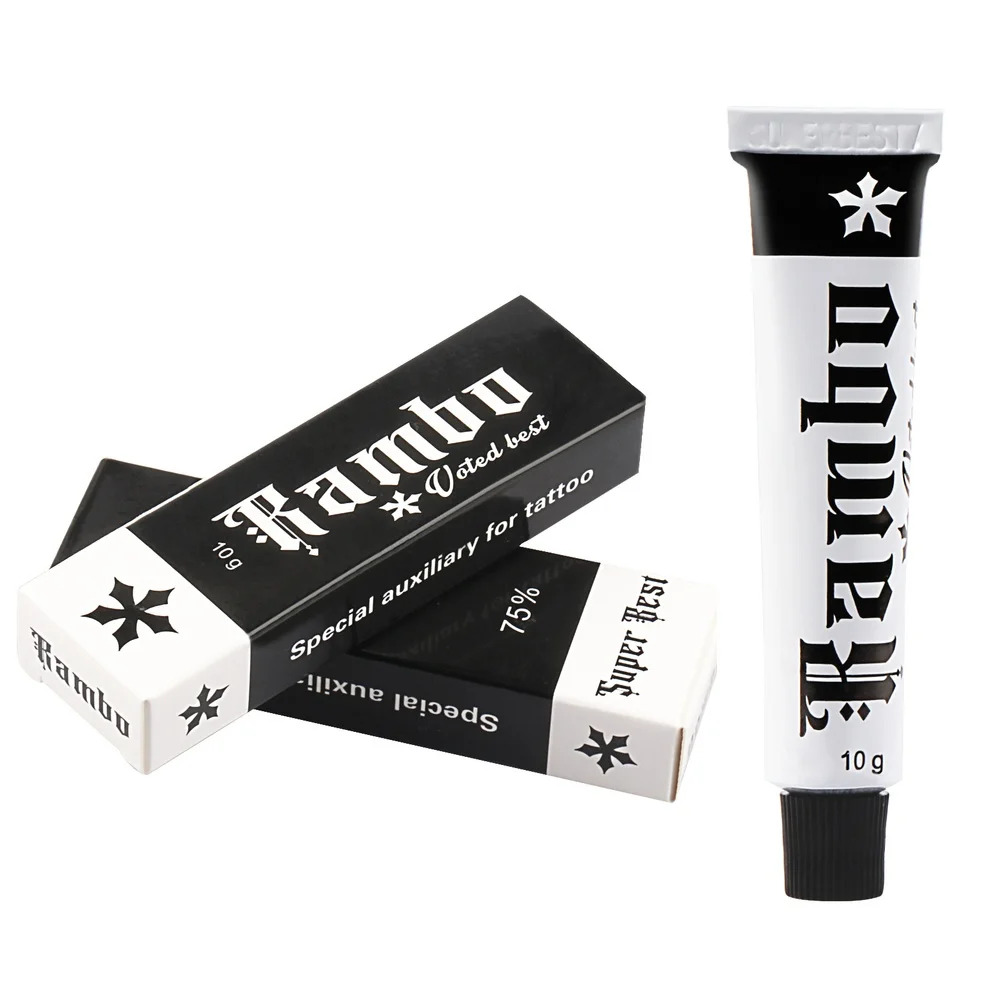 

75% Rambo Before Tattoo Care Cream Gel Permanent Makeup Operation Body Eyebrow Lips 10g