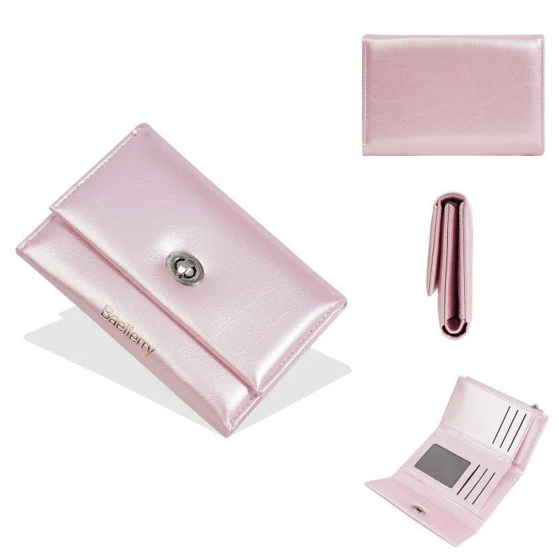 New Ladies Trifold Wallet High Fashion Ins Style Short Student Purse