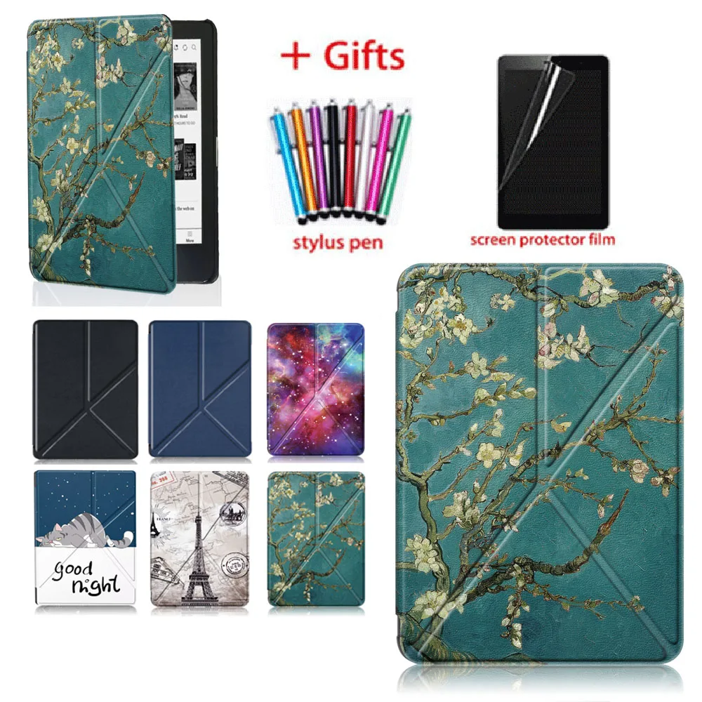 Afesar-capa Protetora para Kobo Nia N306 Ereader 2023 Estojo Estilo Livro Mais Caneta Stylus Mais Filme Cinematográfico