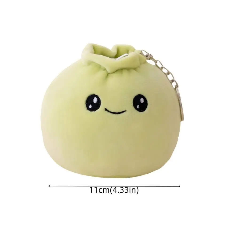 Chinese Soft Rice Bao Face Food Cartoon Steamed Stuffed Bun Bao Zi Keyring Dumplings Keychain Bag Pendant