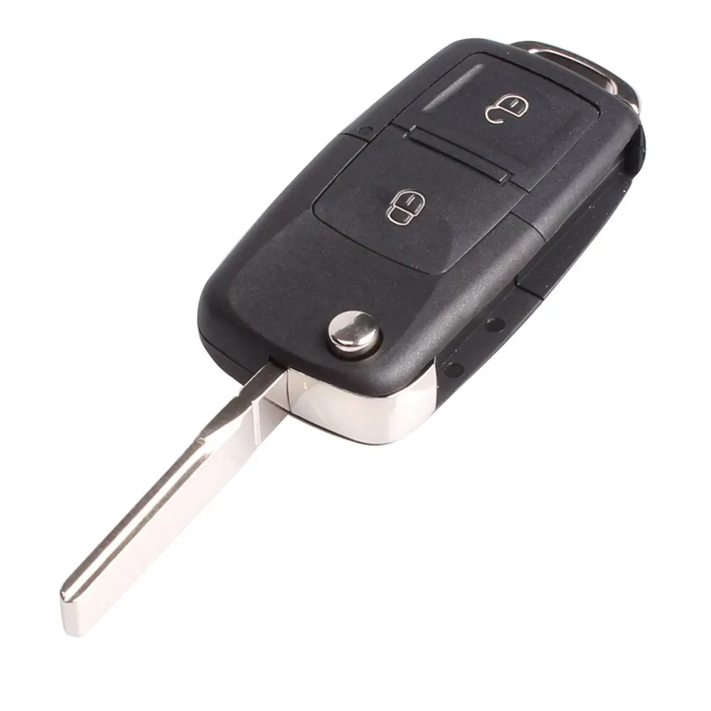 3 Buttons Remote Flip Folding Car Key Shell Case Modified VW Golf 4 5 Passat B5 B6 Polo Touran Jetta Seat Skoda key shell