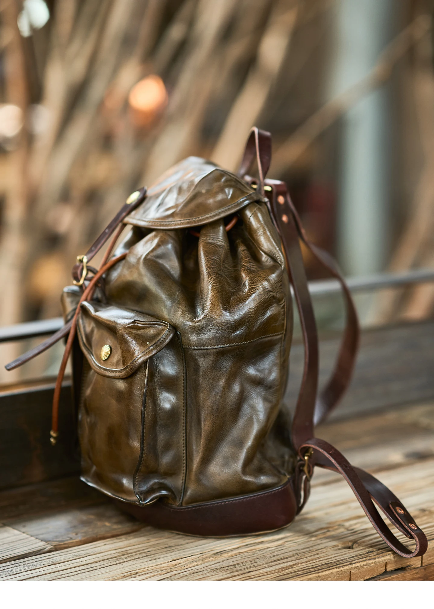 PNDME mode vintage hohe qualität pflanzlich gegerbtem rindsleder männer rucksäcke outdoor reise gepolsterte echtes leder schulranzen – Detail 11