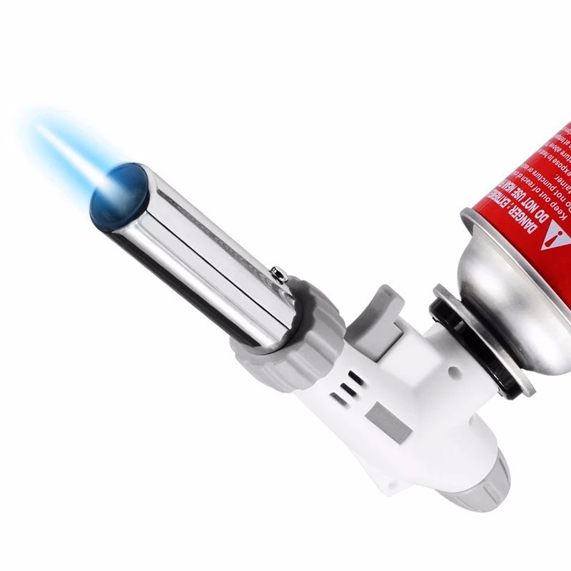 Torch Cooking AutoIgnition Butane Gas Welding-Burner Welding Gas Burner Flame Torch Flame Gun Blow for BBQ Camping Cooking