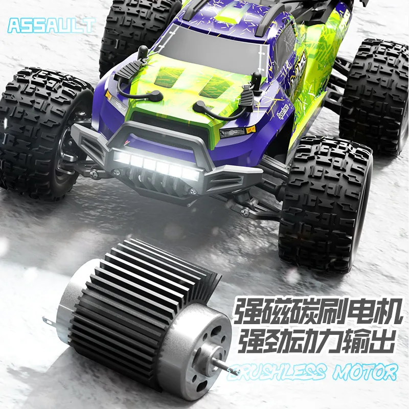 Suchiyu Has A Brush Full Scale 1/18 Remote Control Car Rc Off-Road Version High-Speed Remote Control Car With Led Lights      3