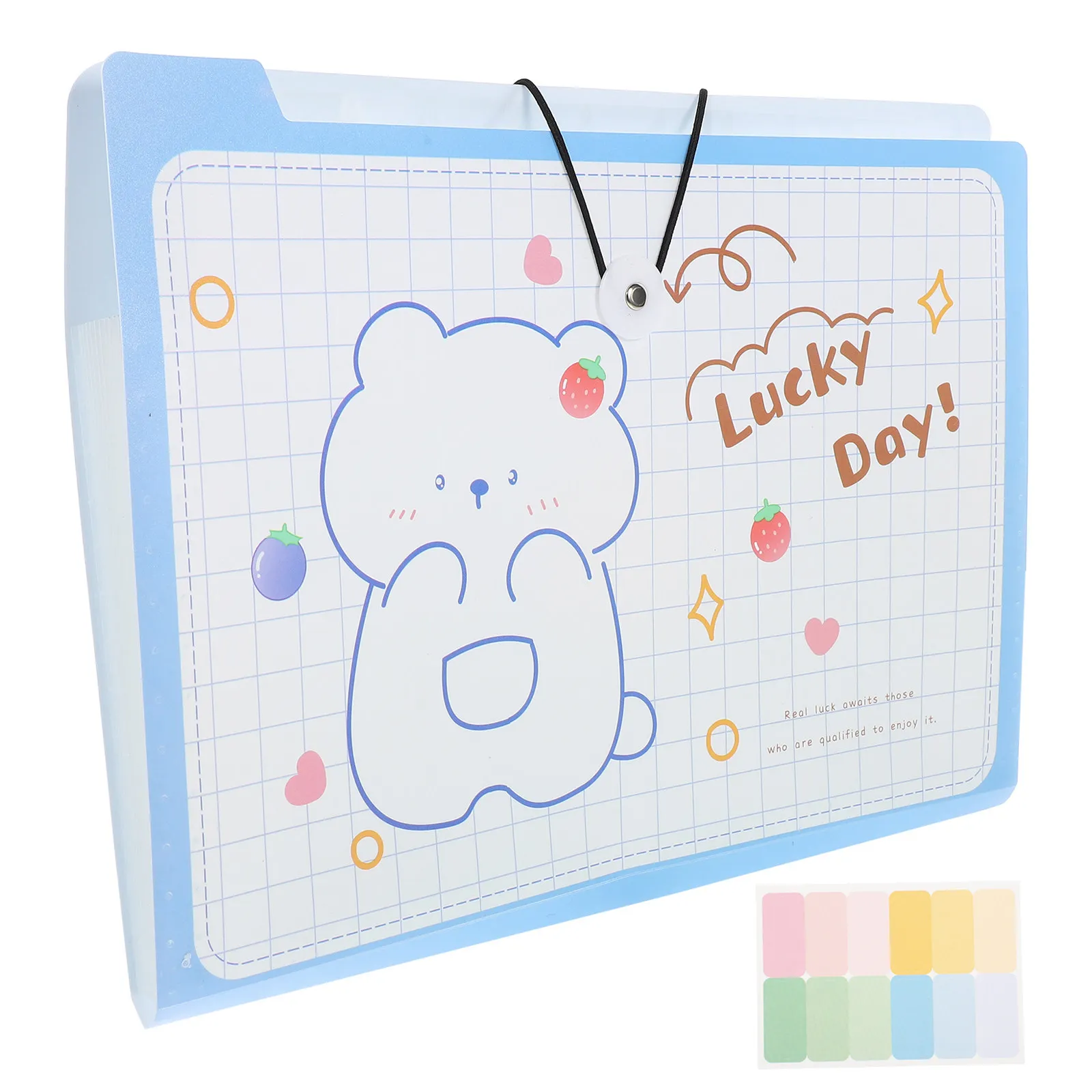 2pcs 아코디언 파일 폴더 A4 용지용 플라스틱 문서 보관 가방 청구서 영수증 티켓 체크 멀티 포켓 휴대용 사무실