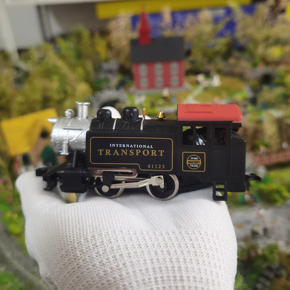1/87 HO Steam Train Model Powered Locomotive Small Train Toy - Main Image