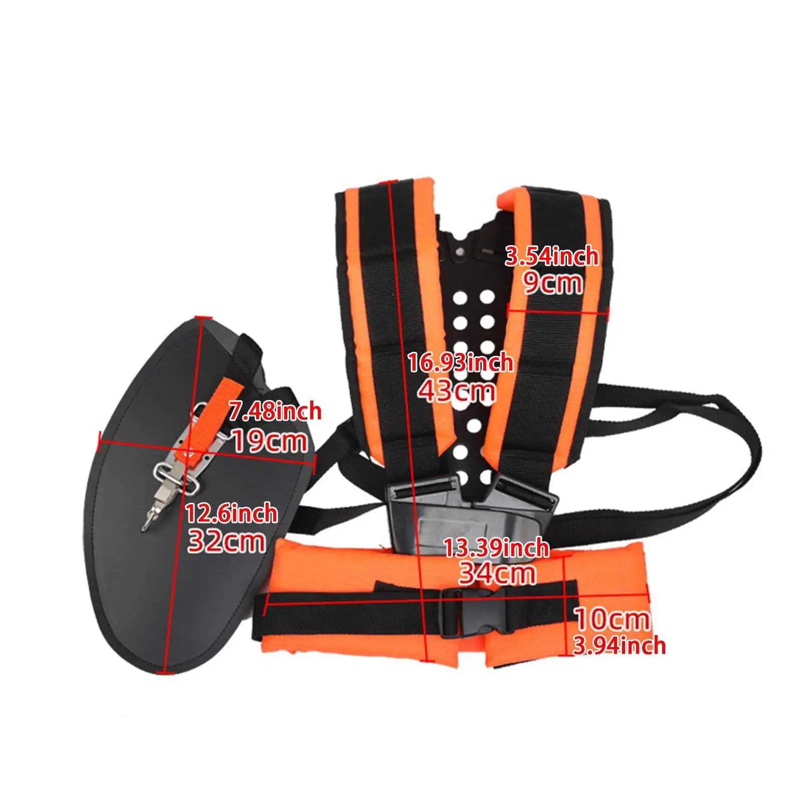 트리머 장치용 트리머 하네스 스트랩 나일론 더블 숄더