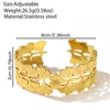 Stainless Steel Bracelet New Trend Botanical Carving Small Fresh Ginkgo Biloba Fallen Leaf Bracelet For Women Jewelry Party Gift 5