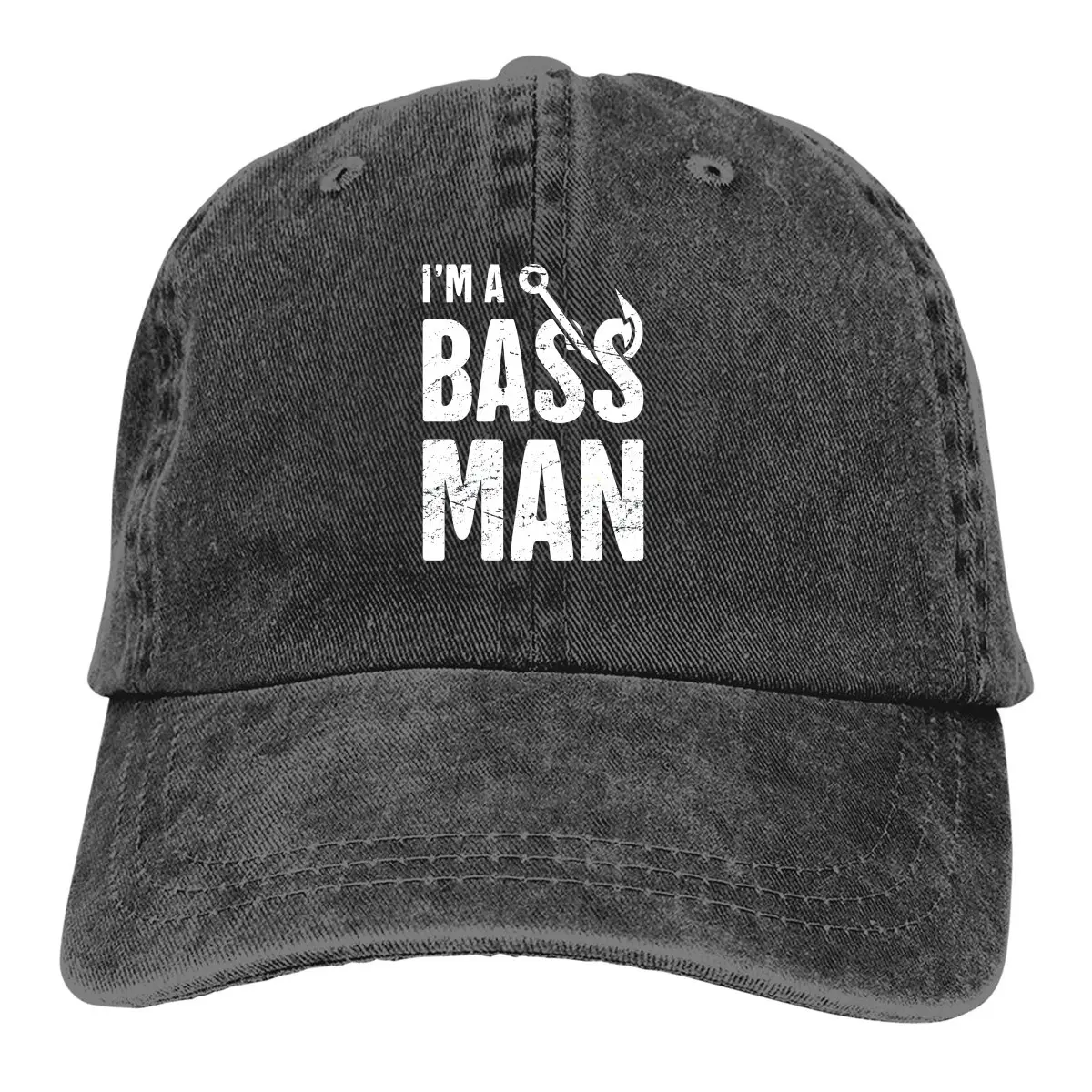 

Бейсболка I'm A Bass для мужчин и женщин, Снэпбэк Кепка для рыбалки нахлыстом, с козырьком
