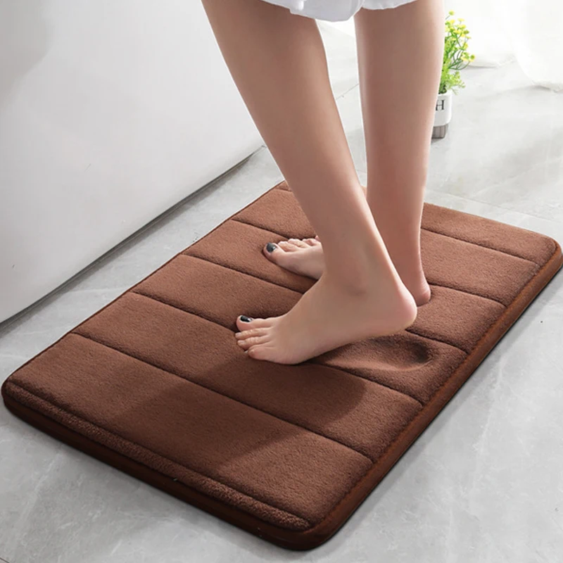 

Quick Drying Super Absorbent Bath Mat Bathroom Rug Skin Doormat Mat Mats Home Carpet Bath Floor Entrance Toilet Memory Foam Mat