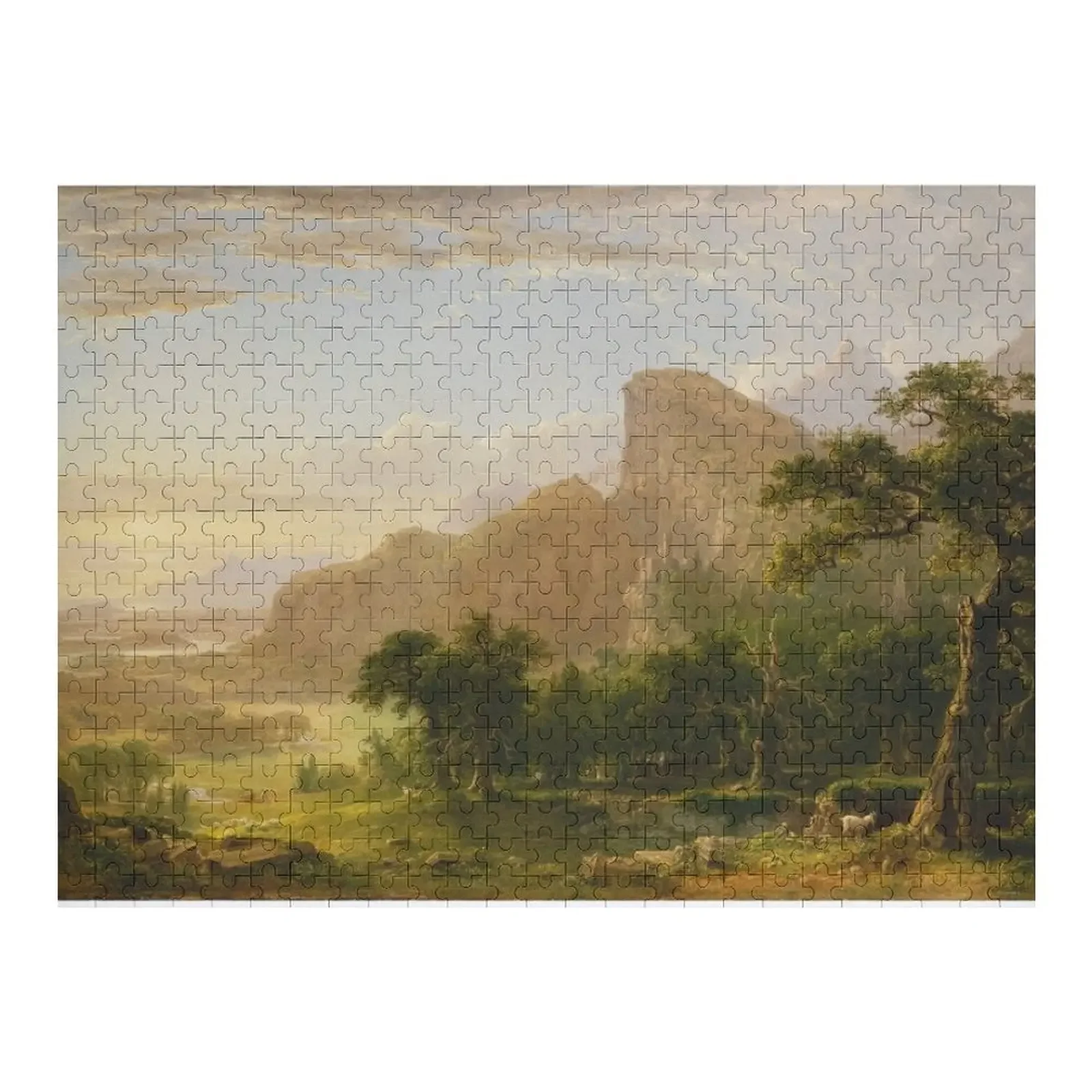 

Asher Brown Durand - Landscape—Scene from Thanatopsis (1850) Jigsaw Puzzle Works Of Art Wooden Jigsaws For Adults Puzzle