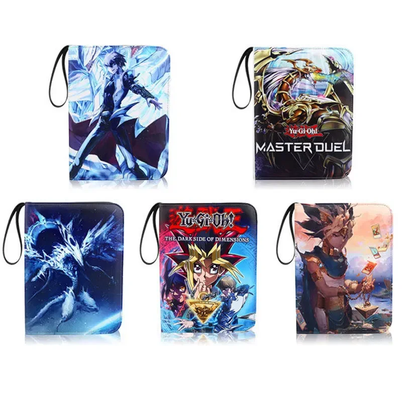 Yu Gi Oh Card Album Book 4 Grid Holds 400 Pieces Card Binder Cards Game Cards Collection Book Birthday Gift for Kid
