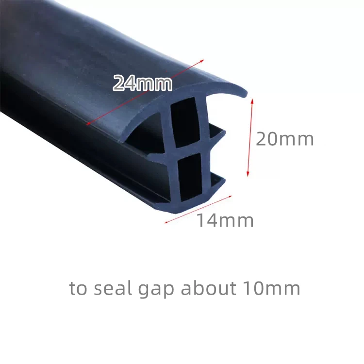 Description Picture 4 of itemCustom Rubber T Strip for Solar Photovoltaic Bracket Metal Cable Trench Cover Monocrystalline Solar Panel Sealing Black