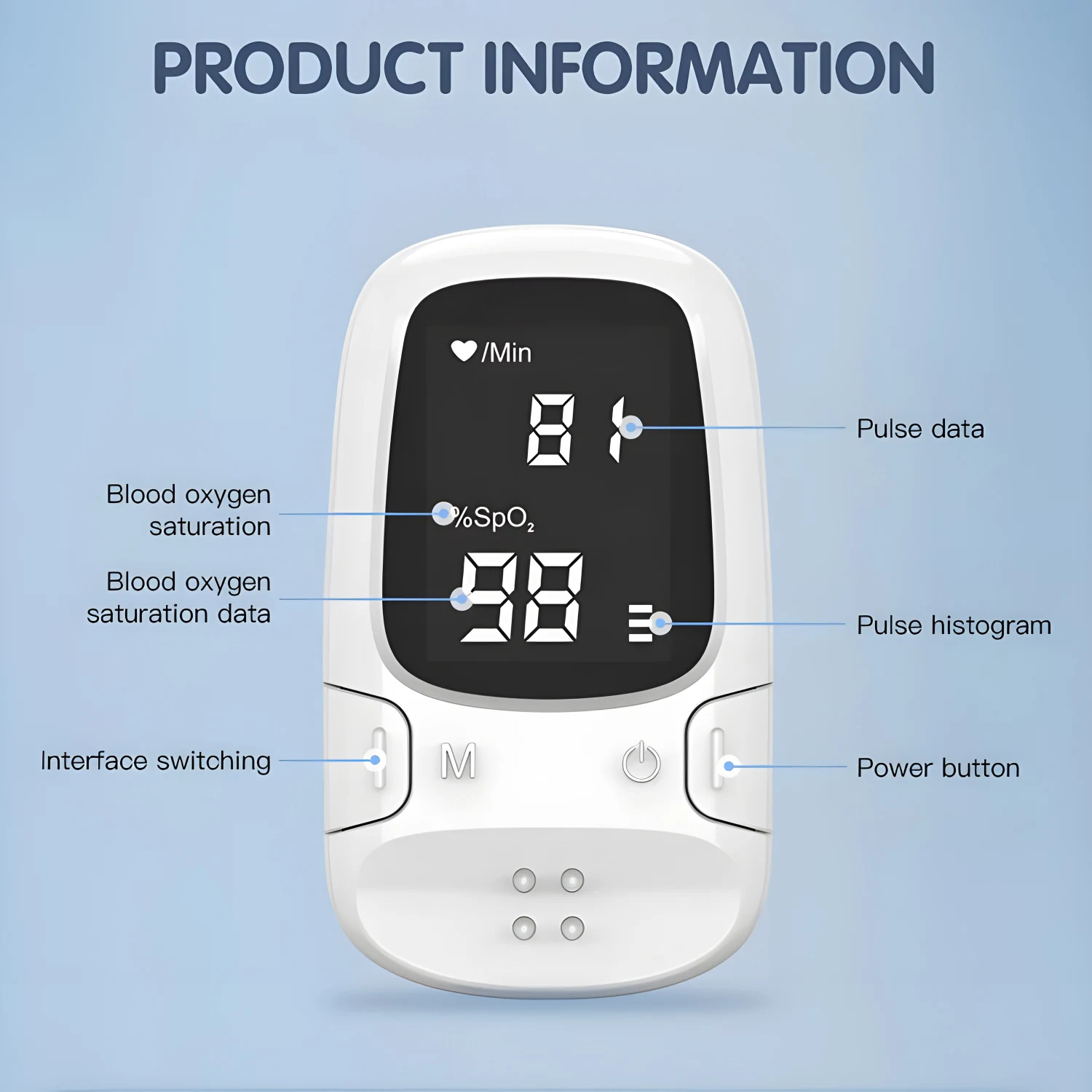 Finger Pulse Oximeter SPO2 Blood Oxygen Saturation Meter Heart Rate Monitor LCD Oximetro finger pulse oximeter