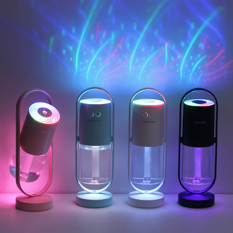 

Mini 200ml Air Humidifier Electric Aroma Oil Diffuser USB Cool Mist Sprayer Air Cleaner with Colorful Night Light for Home Car