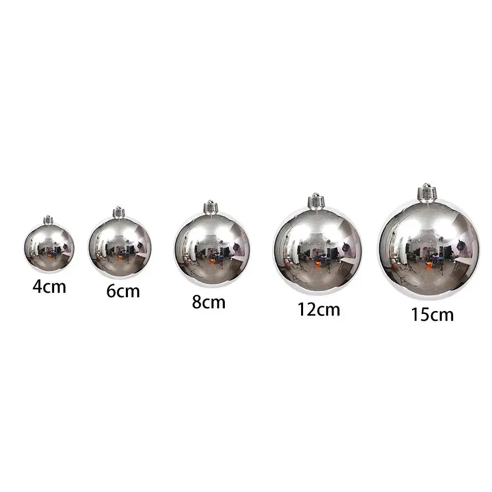 thumbnail image 1 of Bolas de plata claras grandes de 15 cm para decoración de árboles de Navidad, adornos para bodas, fiestas de Navidad para Año Nuevo 2023, decoración del hogar, regalo de Navidad, 1 of 5