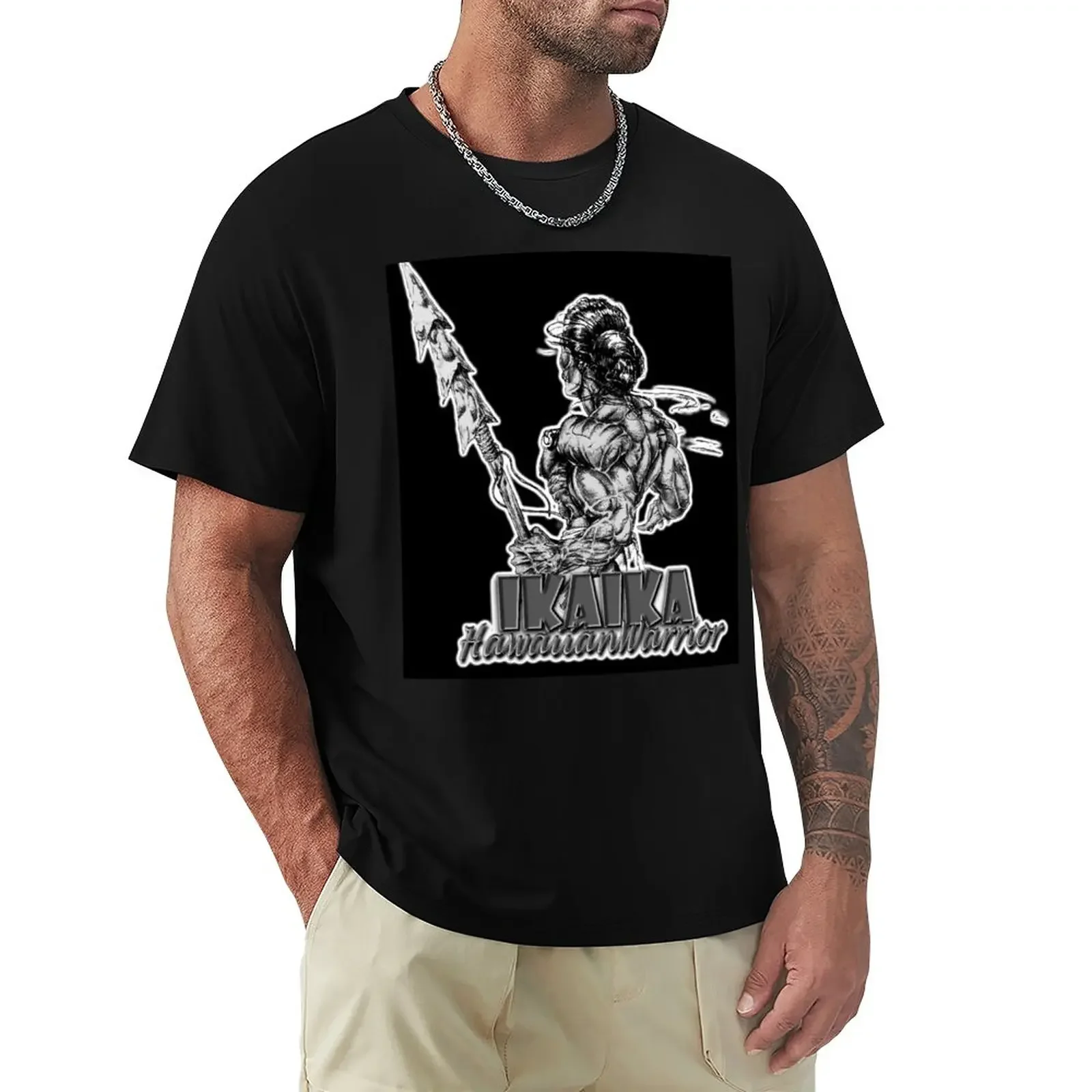 

IKAIKA - HAWAIIAN WARRIOR T-Shirt customizeds vintage cute tops men graphic t shirts