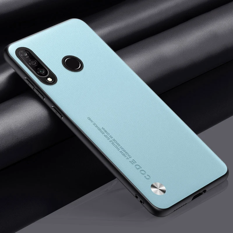 Luxury PU Leather Matte Silicone Shockproof Phone Case - Full Protection Back Cover