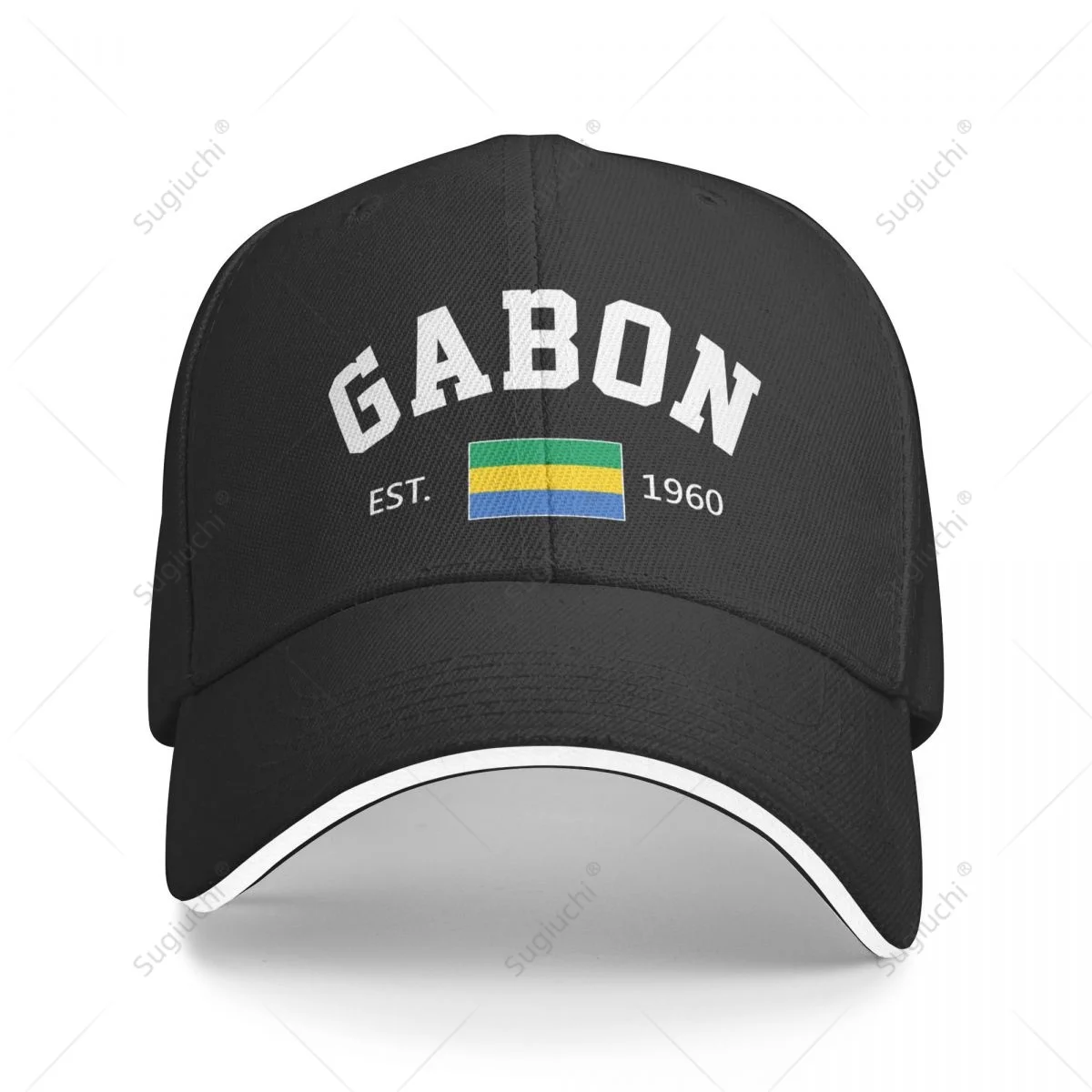 

Baseball Cap Gabon EST.1960 Independence Day Men Women Unisex Hip Hop Sandwich Caps Snapback Golf Hat Fishing