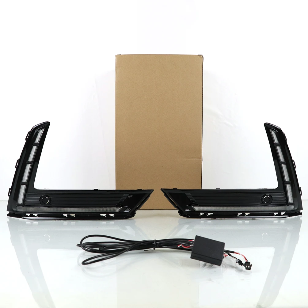 

DRL Подходит для Honda CRV 2023 Противотуманные фары Дневные ходовые огни с янтарным указателем поворота Сменные фонари дневного света CRV