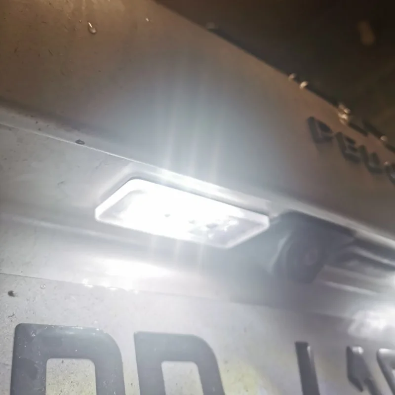 푸조 308 II Mk2 3008 II 208 2008 백색 LED 후면 등록 번호 번호판 조명 램프 어셈블리