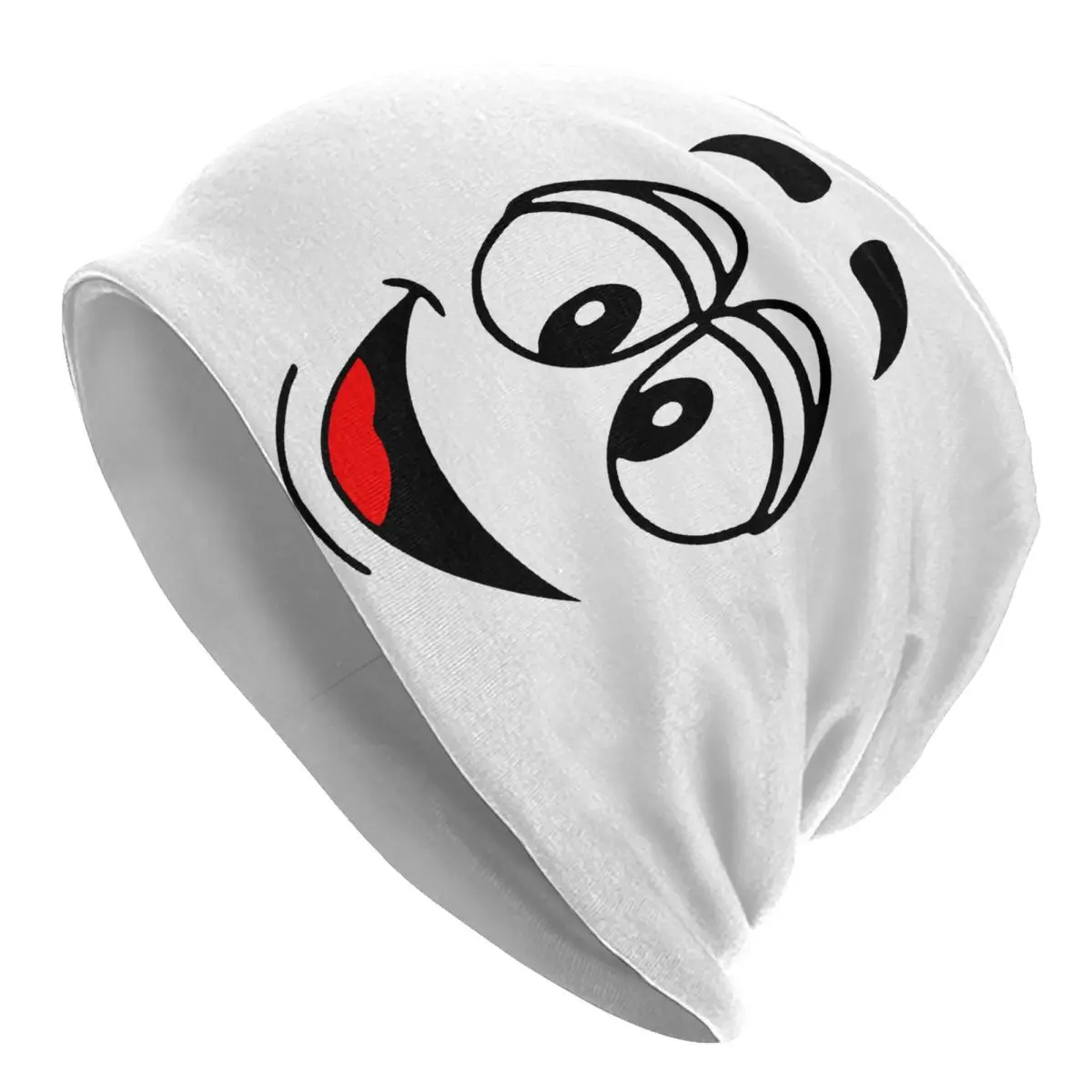 

Cartoon Chocolate Yellow Candy Faces Beanie Cap Unisex Winter Warm Bonnet Femme Knitted Hats Hip Hop Skullies Beanies Hats