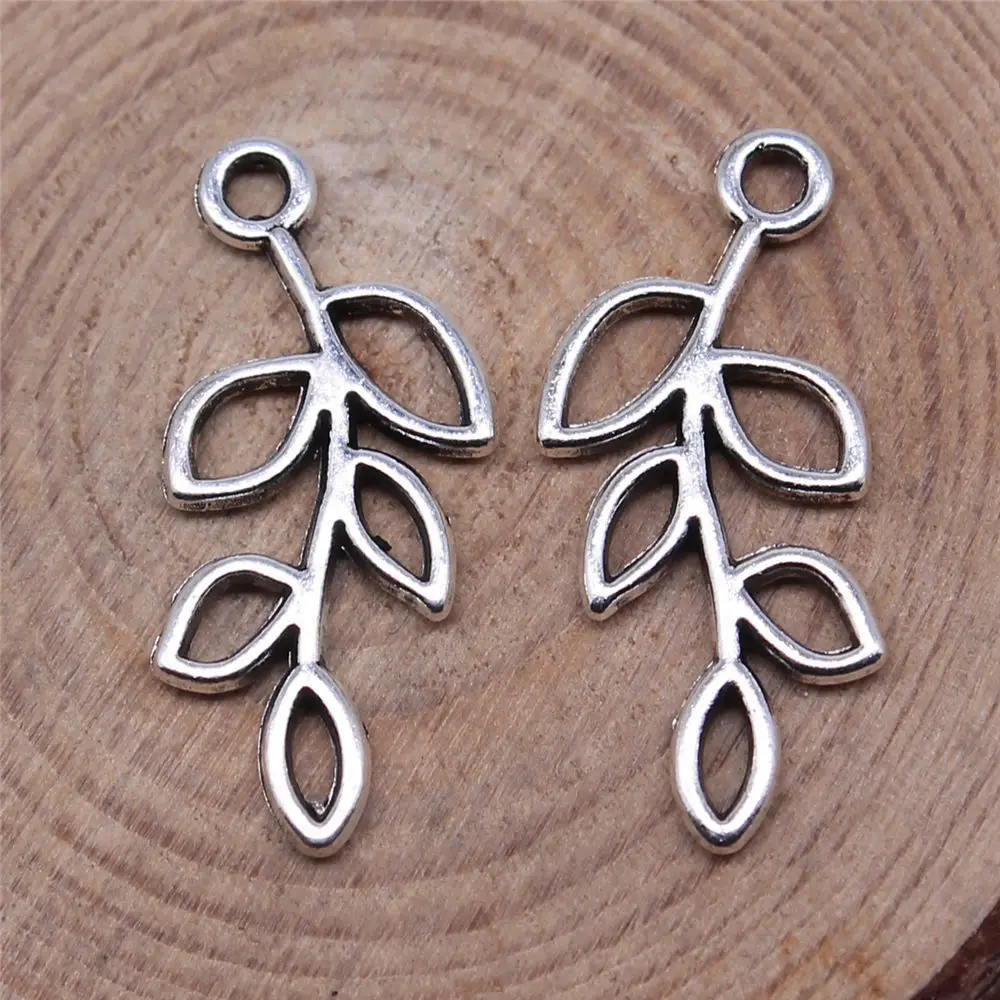 

Car Accessories Hollow Branches Charms Jewelry Tools 25x11mm 10pcs