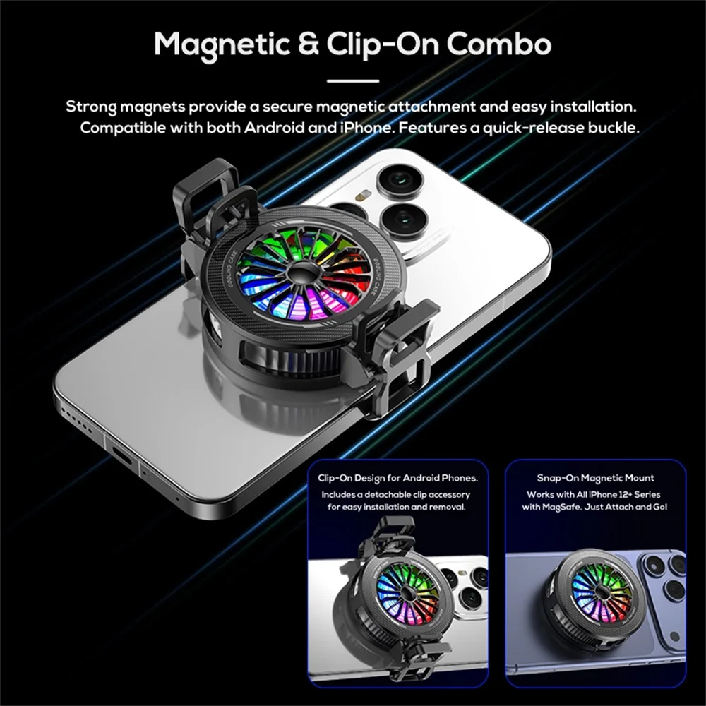 K5 Semiconductor Refrigeration Mobile Phone Cooler Cooling Silent Noise Reduction Magsafe Strong Magnetic Suction Function