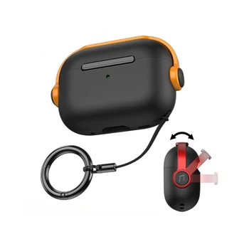 Custodia Protettiva per Apple AirPods 1 2 3 4 Pro2, Cover per Auricolari Wireless Bluetooth con Supporto Telefono