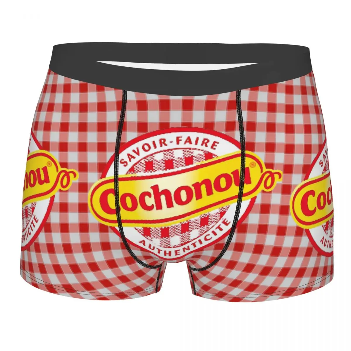 

Pig Cochonou Logo Men Boxer Briefs Underwear Cochonou Highly Breathable Top Quality Gift Idea