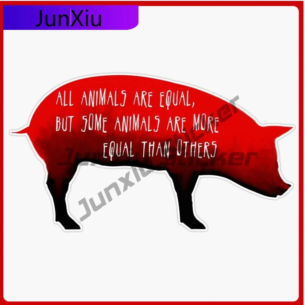 Animal Farm Pig Design Adesivi in vinile Decalcomania impermeabile Paraurti Auto Bicicletta Skateboard Valigia Laptop Camper Rv Van Decalcomanie Sticke