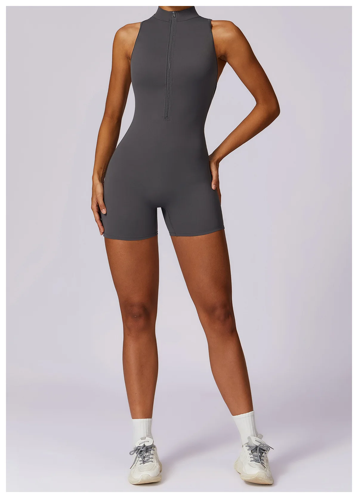 HGC Short Jumpsuit Gym Clothes For Women Sportswear Fitness Overalls Open Back Scrunch Booty Yoga Suit Sports Set Workout Outfit