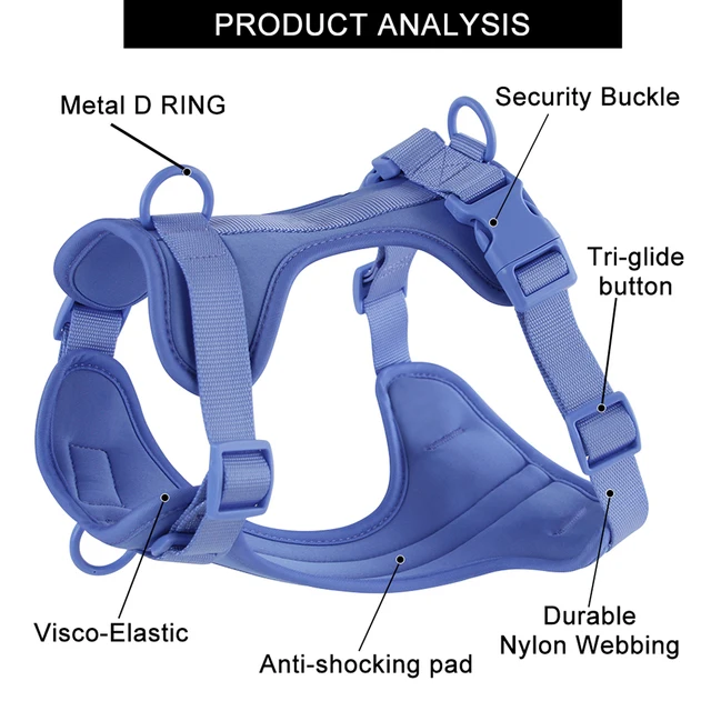 New Breathable Dog Harness Adjustable Chest Strap Outdoor Walk Leisure Harness for Small Dogs Medium Pet Accessories 5