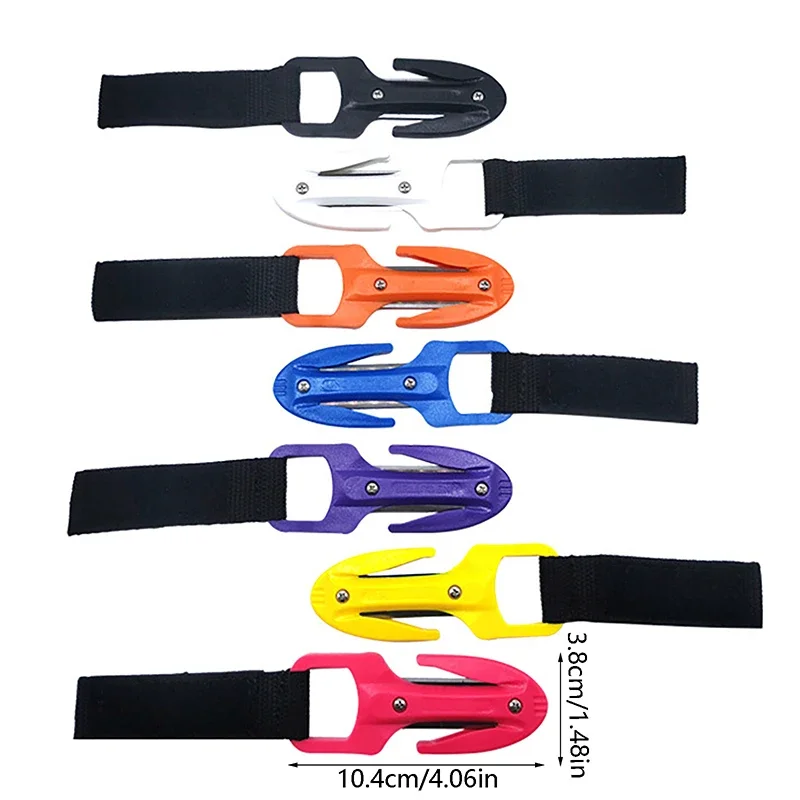 Carbon Steel Blade Scuba Diving Cutting Special Knife Line Cutter Underwater Knife Spearfishing Sheath Safety Emergency Holder