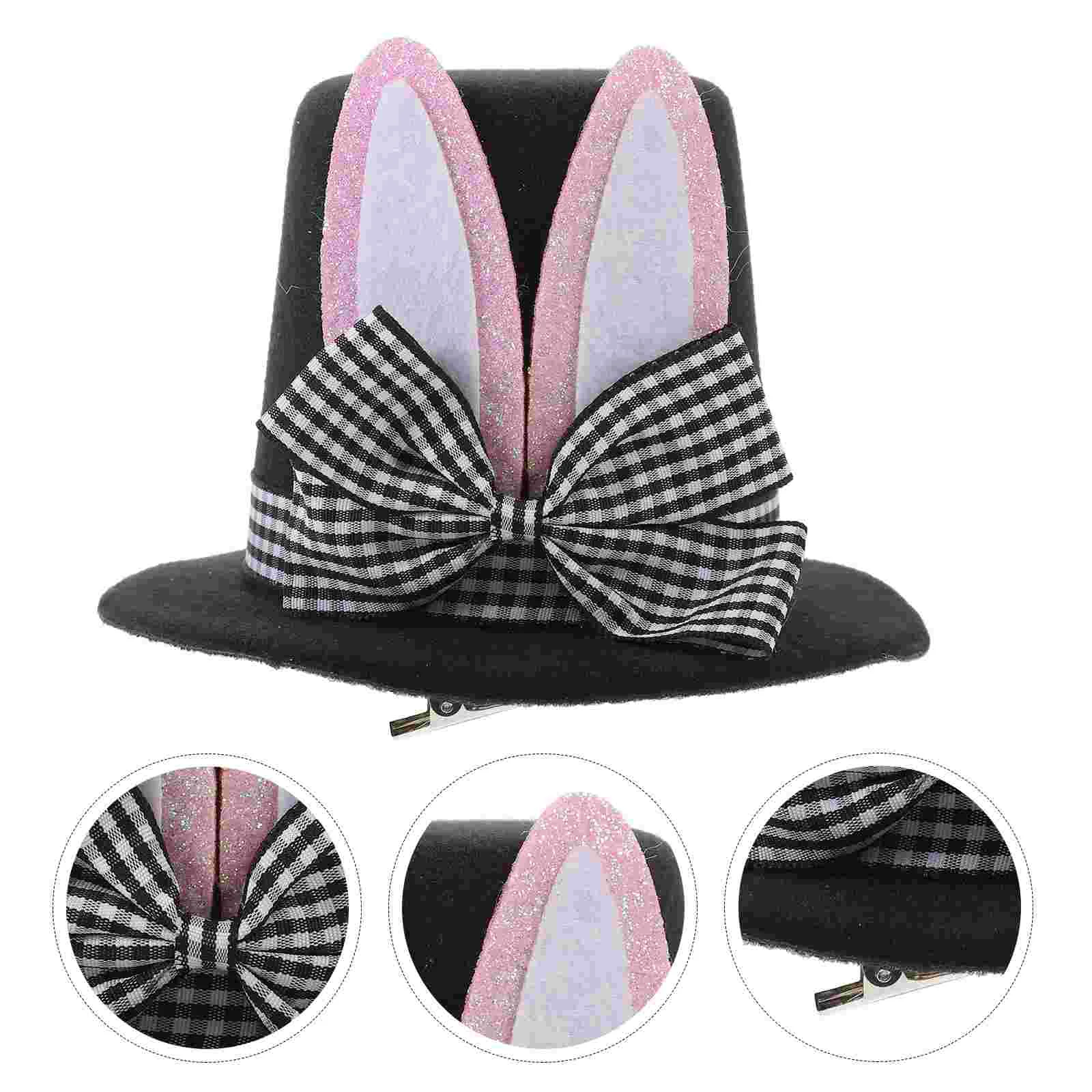 

Rabbit Ears Hat Tiny Hats Easter Hair Clips Women's Fascinators Holiday Accessories for Fashionable Dressy Top Pin