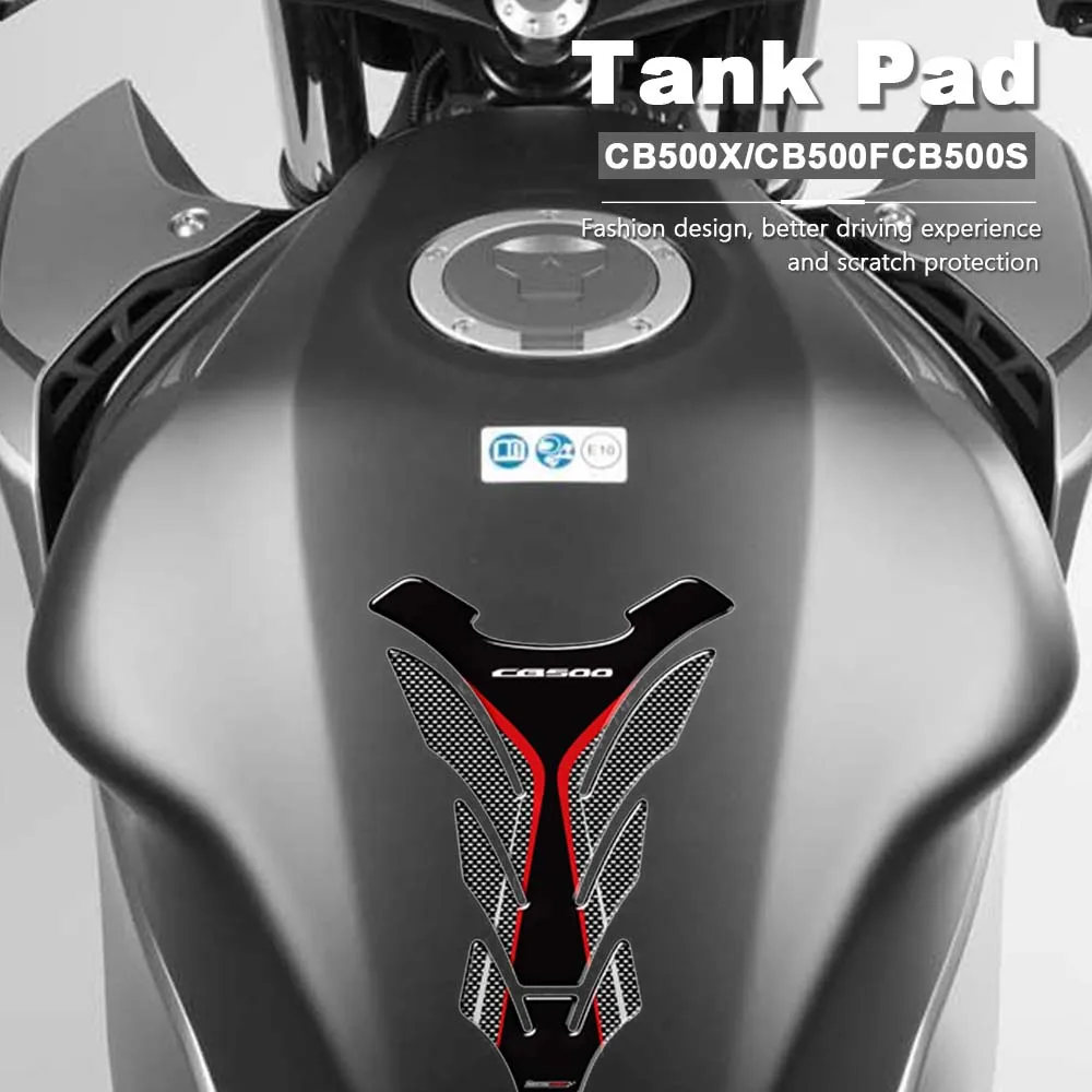 Tank Pad Epoxy Resin Motorcycle Sticker For Honda CB500 CB500S CB 500X 500F 2000-2018 2019 2020 CB500F 2021 CB500X 2022 Stickers motorrad gloves for yamaha v max 1200 vmax1200 vmax1700 2000 2020 2009 2022 2023 motocross motorcycle off road racing gloves