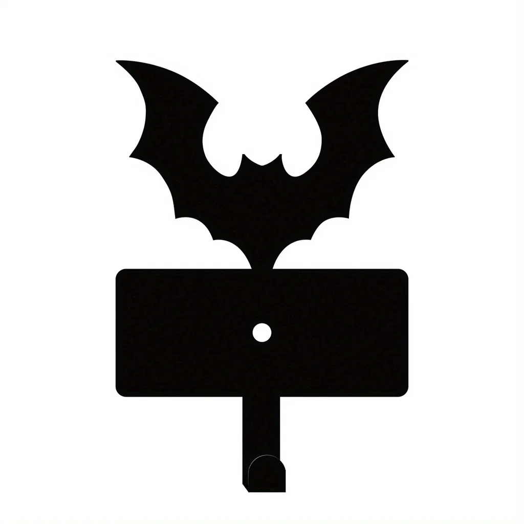 Cute Metal Bat Key Holder Decor - Versatile Key Hooks Rack for Hanging Keys, Dog Leash, Wallet, Belt, and More 5
