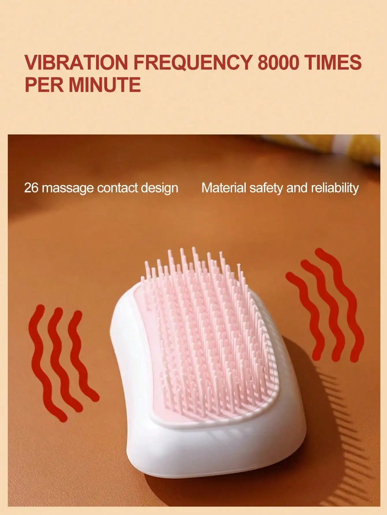 Electric Vibration Massage Comb for Head Pressure Relief