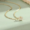 IOGOU Delicate Butterfly Necklace Real Sterling Silver 925 1.4MM D Color Moissanite Pendant Woman's Charm Jewelry Birthday Gift 3