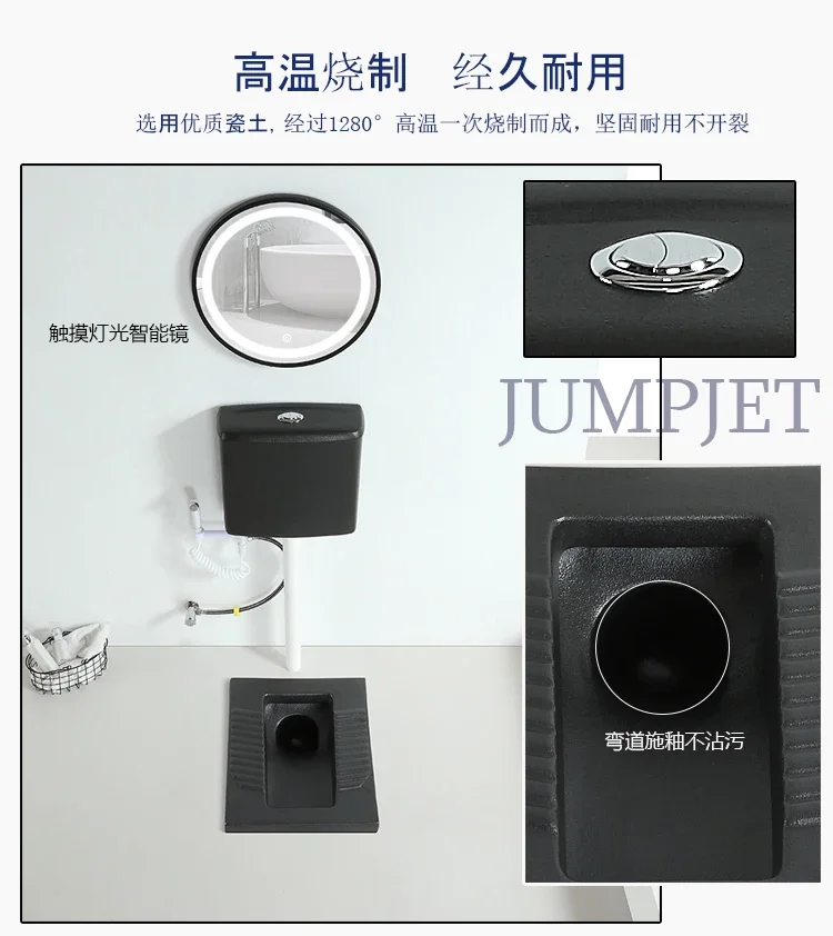 #Ceramic Water Tank Set Color Set Potty Chair Type Household Urinal Bathroom Odor Preventer Squat Toilet squat toilet