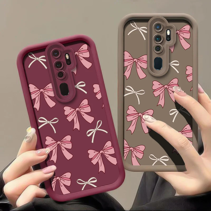 Cute Pink Bow Knot Shockproof Soft Silicone Phone Case