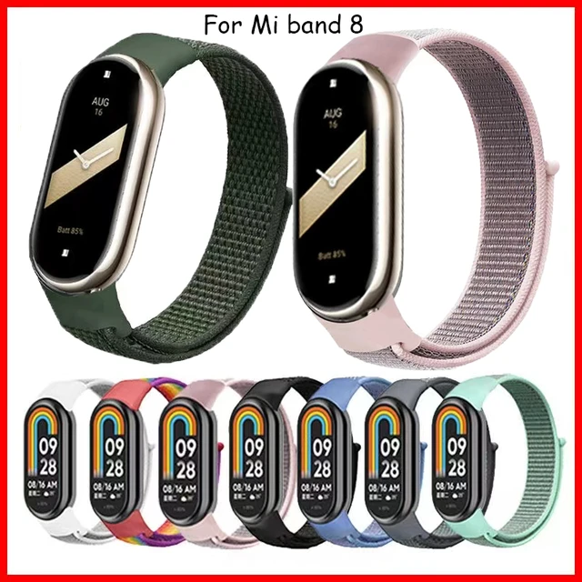 Mi Band 8 Strap Smart Bracelet Replacement Accessories Wrist Band Nylon  Straps for Xiaomi Smart Band 8 Miband 8 Correa - AliExpress