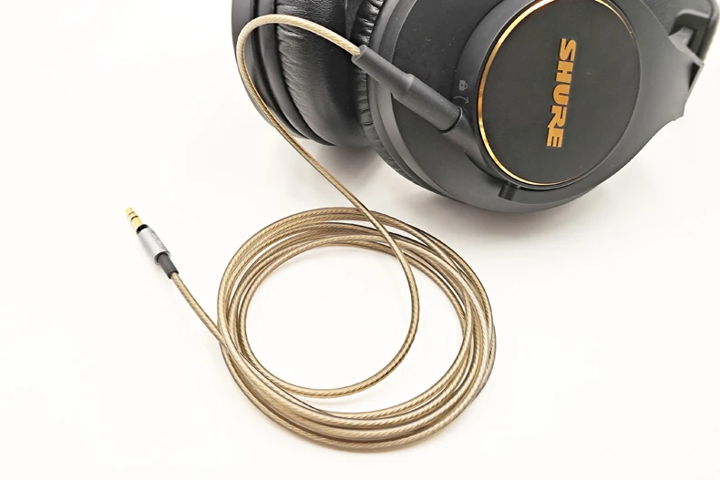 For Philips Headset SHP9000 SHP8900 SHP895 SRH440 SRH840 SRH840A SRH440A 940 750DJ Replaceable Silver Plated Cable