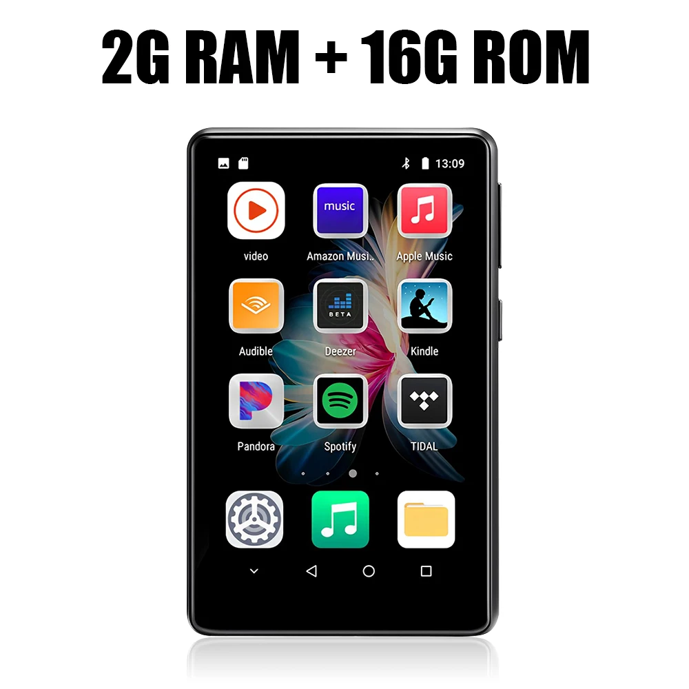 3.6 inch WiFi MP3 Player Bluetooth 5.0 MP4 Player Android 8.1 with Spotify Pandora Android Streaming Music