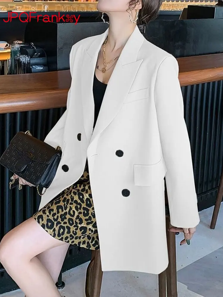 Khaki Casual Suit Jacket Women's Spring and Autumn 2024 New Korean Loose Suit Jacket Jacket Women Blazers for Women Clothing
